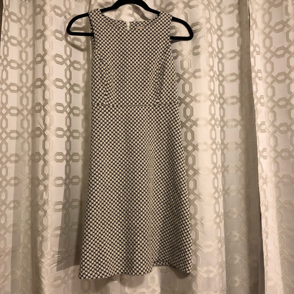 Black and White Ann Taylor LOFT Sleeveless Dress